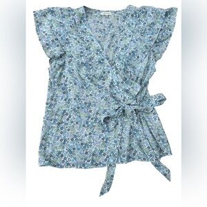 Beautiful V-Neck Floral Print Top